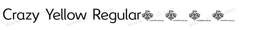 Crazy Yellow Regular字体转换